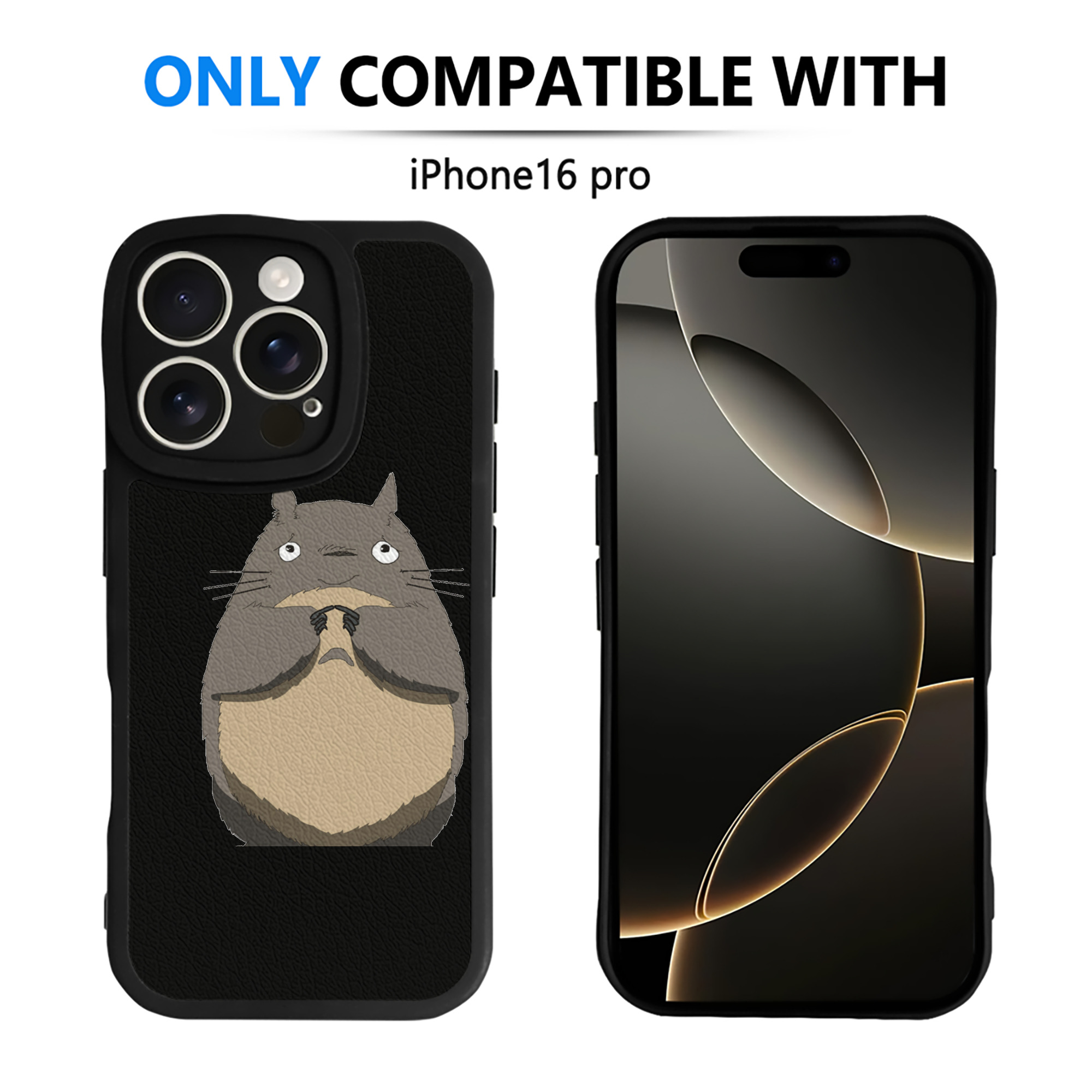 （画像用） となりのトトロ 草壁メイ 草壁サツキ My Neighbor Totoro Satsuki Kusakabe Mei Kusakabe 【iPhone 16シリーズ対応】シリコンスマホケース（レザー調） 材質：シリコン